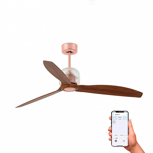 Потолочный вентилятор Deco Fan Copper Wood DC Smart 33399DWP